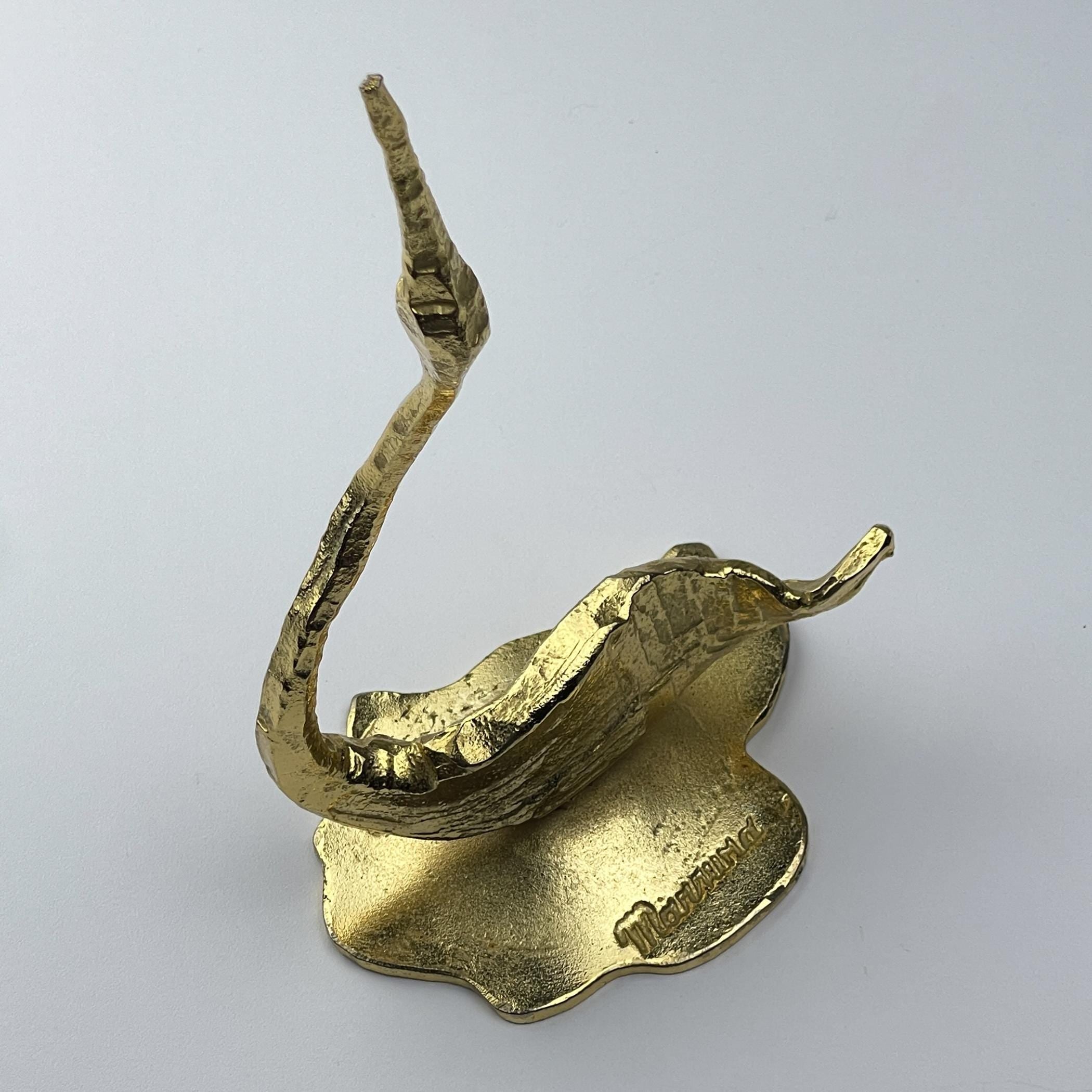 Vintage metal sculpture Bird by Salvino Marsura, Italy 1970s, Mid-century Modern