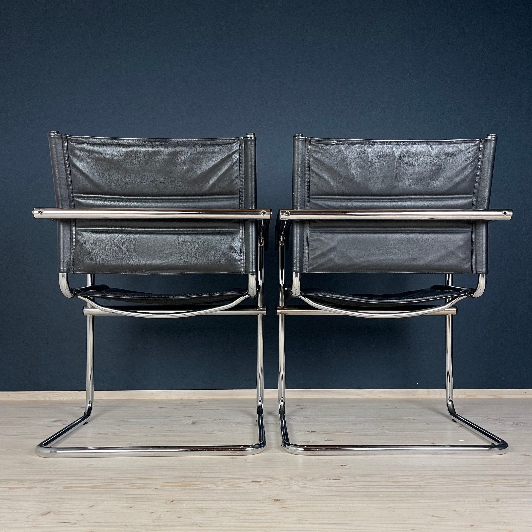 Mid-Century Bauhaus Cantilever Chair Set: Stol Kamnik, Mart Stam Design