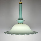 Vintage Murano glass pendant lamp by Venini, Italy 1970s, Mid-century Italian modern