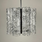 Vintage Ice Murano chandelier by AV Mazzega, Italy 1970s, Mid-century Italian lighting
