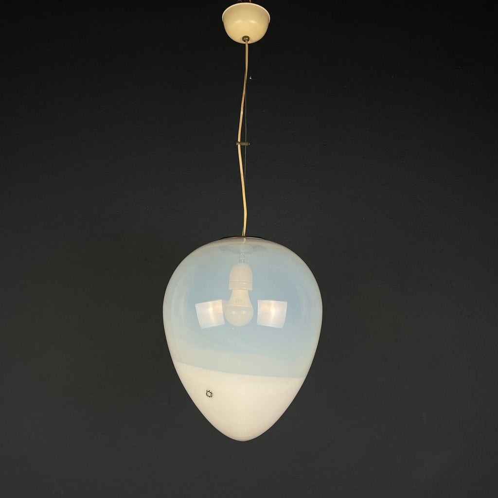 Murano pendant lamp Egg by Leucos, Italy 1960s Mid-century italian modern lighting
