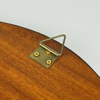 Vintage large wooden mirror, Italy 1970s