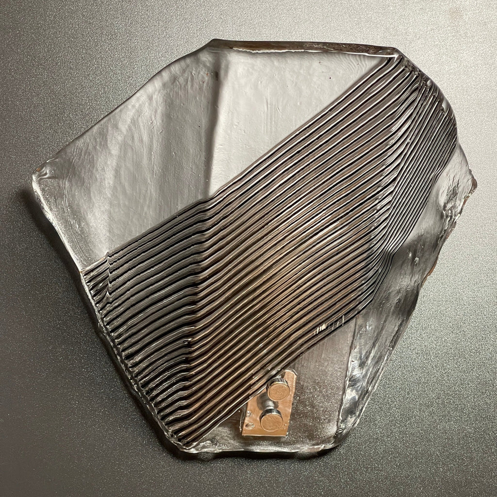 Vintage Murano Glass Wall Sconce: Italian MCM Lighting, 1970s