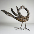 Vintage metal Brutalist sculpture Bird by Salvino Marsura, Italy 1957, Mid-century Modern