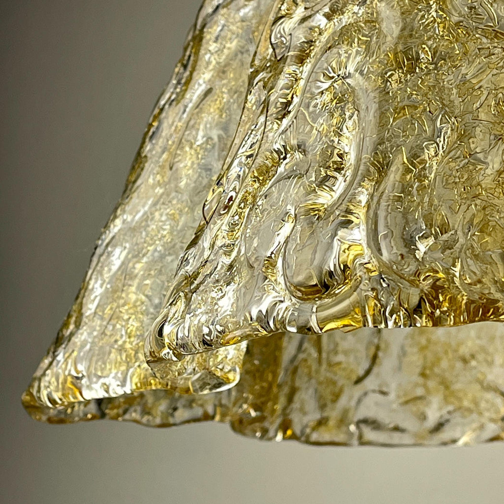 Vintage Murano pendant lamp by AV Mazzega, Italy 1970s