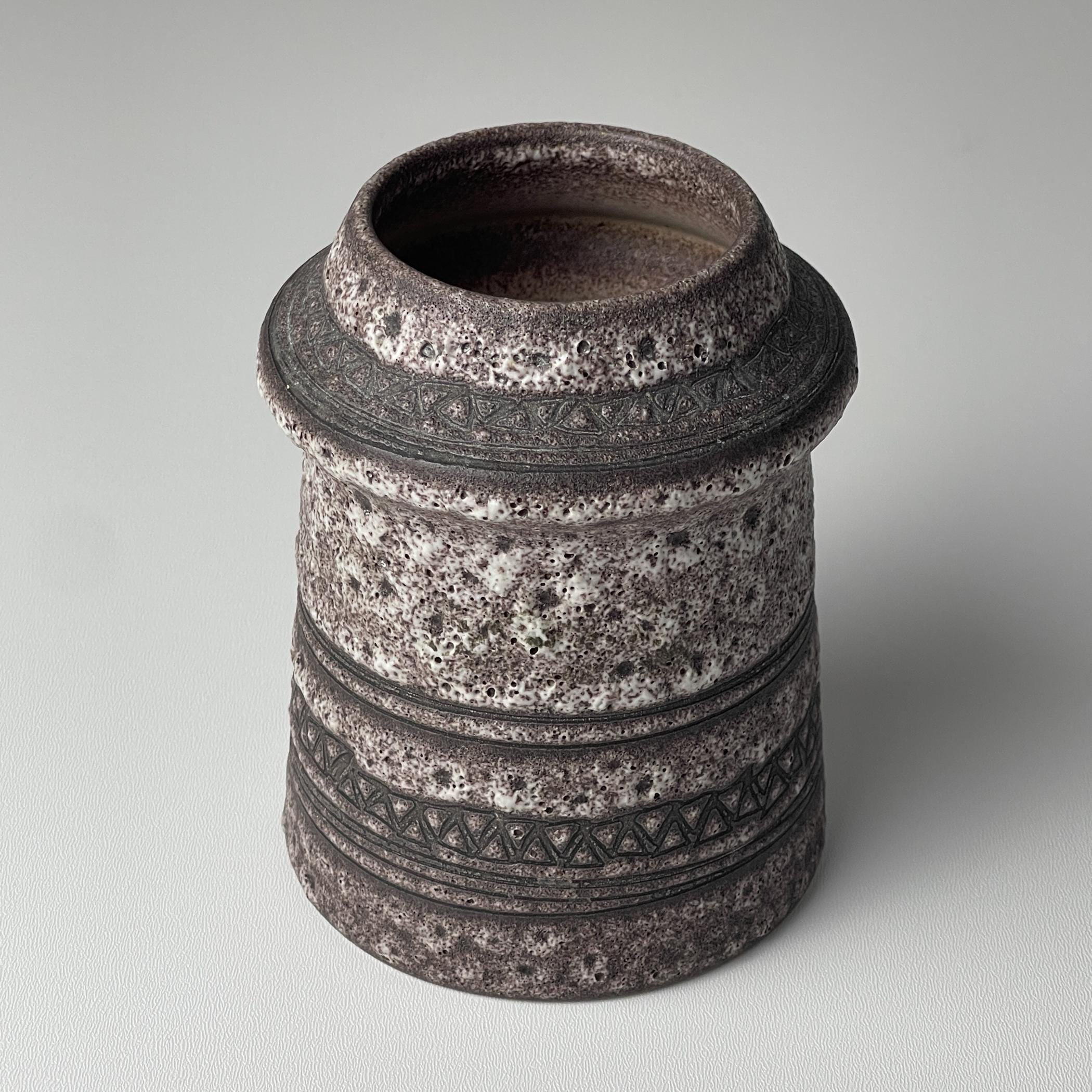 Vintage ceramic vase, Italy 1980s, Mid-century home decor