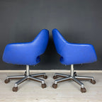 Mid-century office desk chairs Stol Kamnik Yugoslavia 1980s Set of 2