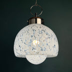 Vintage Murano Glass Mushroom Pendant Lamp: Carlo Nason Mazzega, Italy 1960s