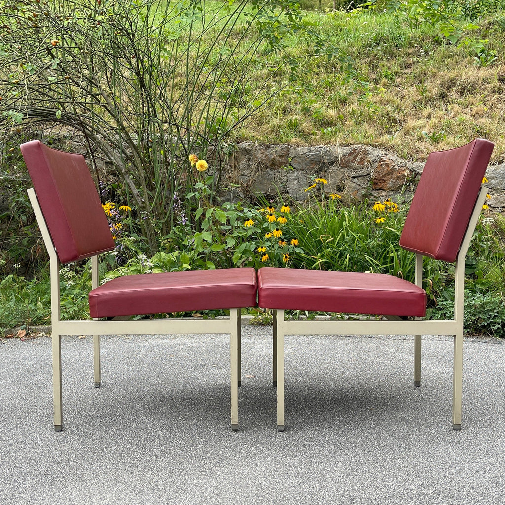 Vintage Anonima Castelli Lounge Chairs & Coffee Table: Italian Mid-Century Modern Set