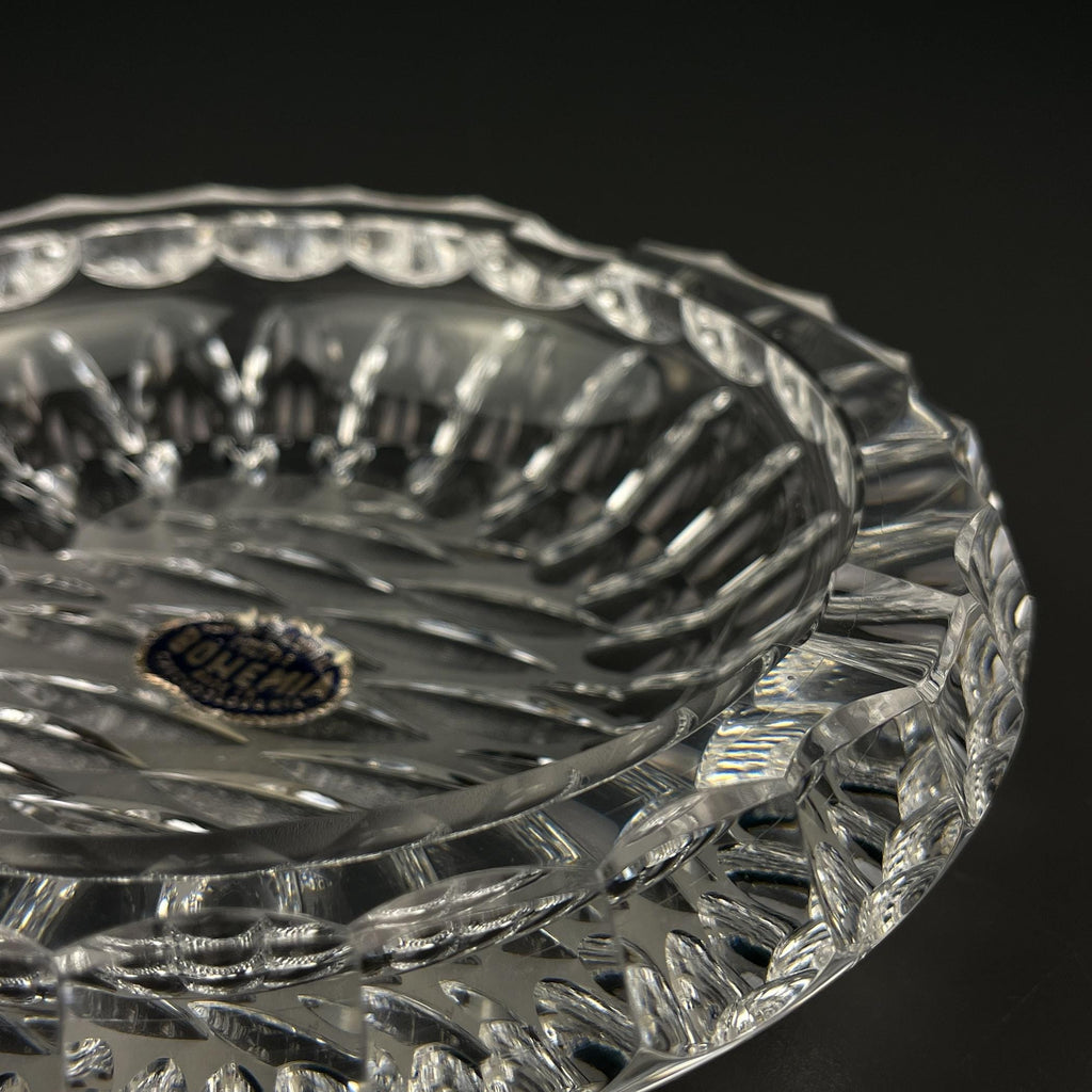 Vintage Bohemian glass ashtray by Bohemia Crystal, Czechoslovakia, 1970s