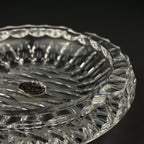 Vintage Bohemian glass ashtray by Bohemia Crystal, Czechoslovakia, 1970s