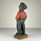 Antique terracotta sculpture Boy "Como Papá", Spain, 1900-1930s