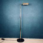 1970s Relux Milano Brass Floor Lamp: Mid-Century Modern Italian Lighting