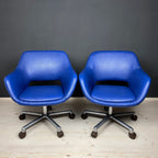 Mid-century office desk chairs Stol Kamnik Yugoslavia 1980s Set of 2