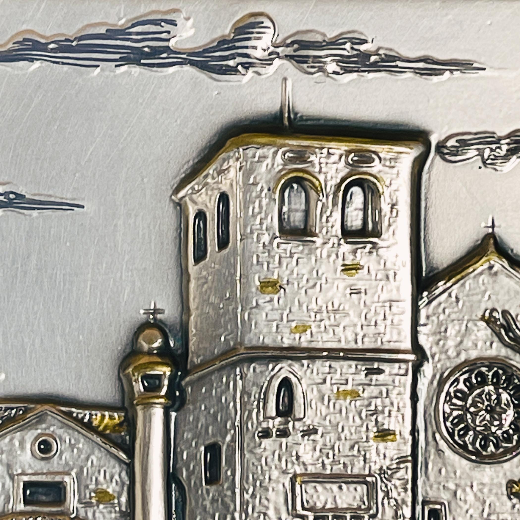 Vintage Silver relief picture collection Alliani, Italy, 1970s, Vintage home decor