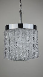 Vintage murano glass chandelier Tronchi by Toni Zuccheri for Venini, Italy 1960s