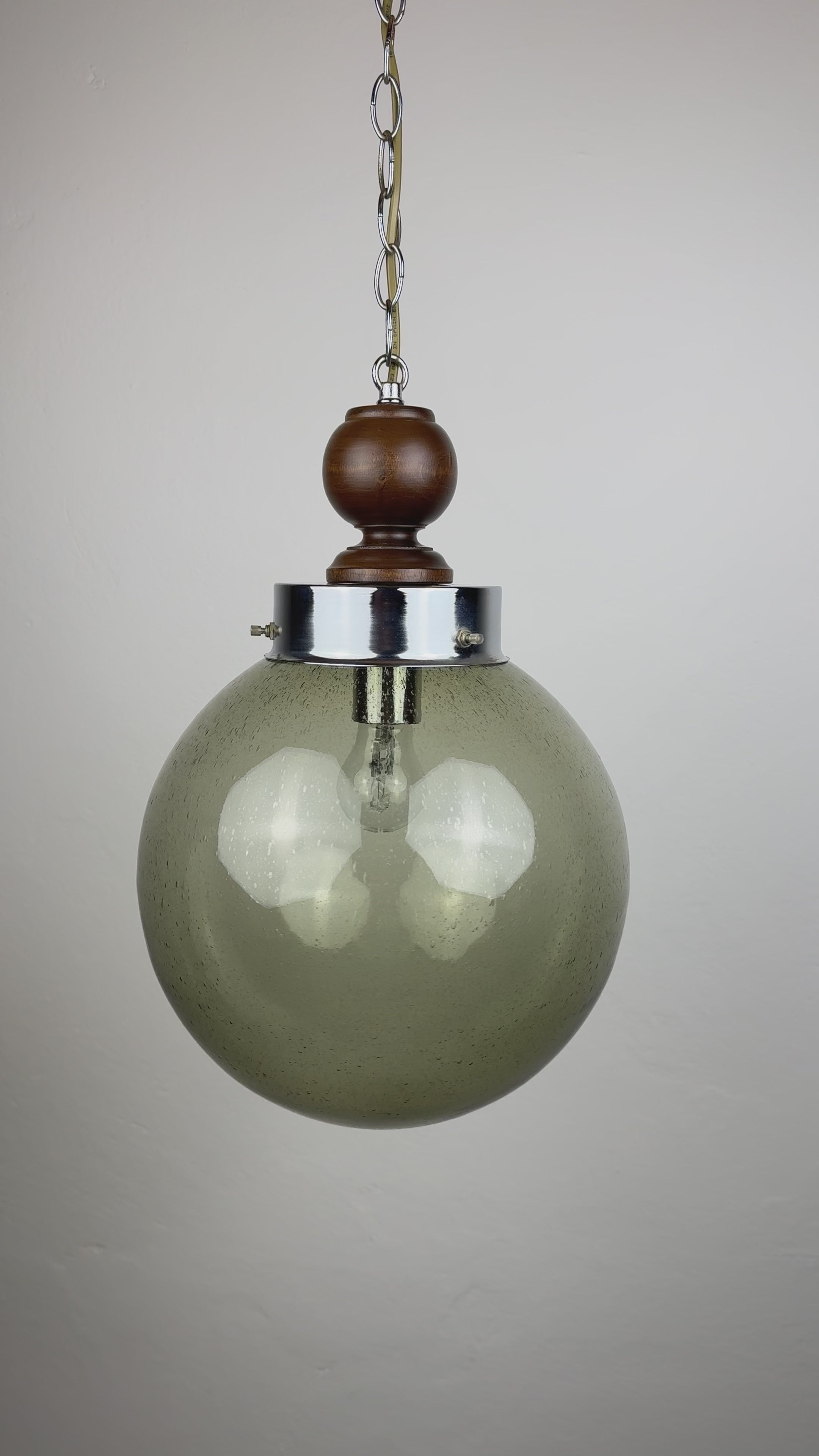 Vintage Murano glass pendant lamp, Italy 1960s