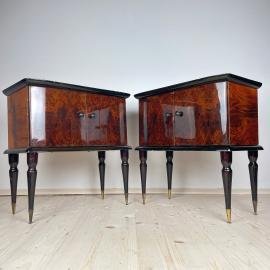 Mid-century pair of nightstands Italy 50s