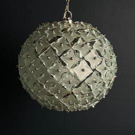 Art glass pendant lamp Sputnik by Fontana Arte Italy 1960s Art deco MCM mid-century italian design ceiling lamp home decor