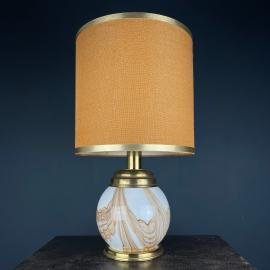 Murano table lamp Italy 1970s mid-century modern italian home decor