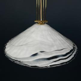 Vintage large murano pendant lamp by "La Murrina" Italy 1970s