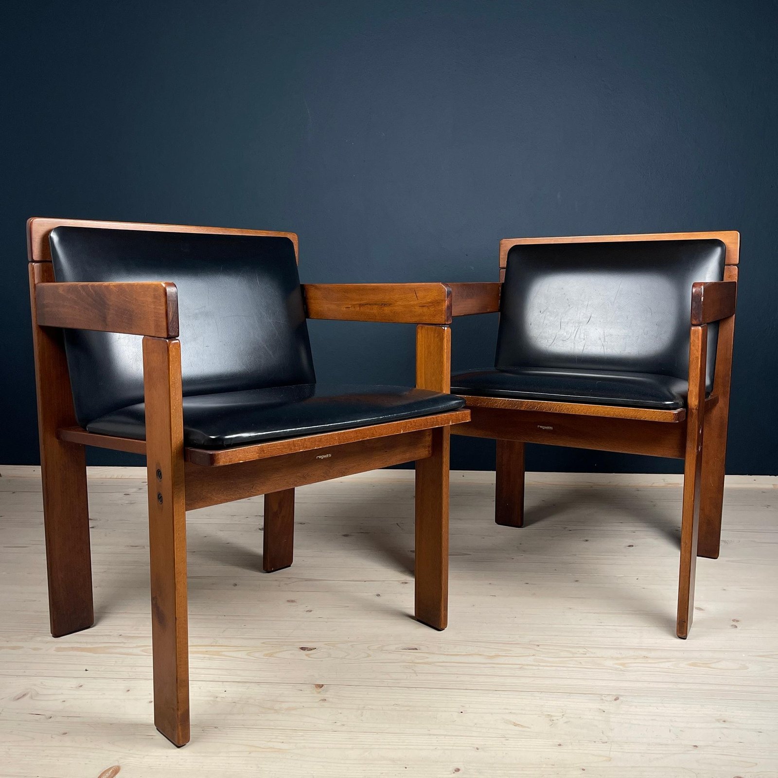 Pair of Dining Armchairs by Fratelli Reguitti, Italy, 1970s