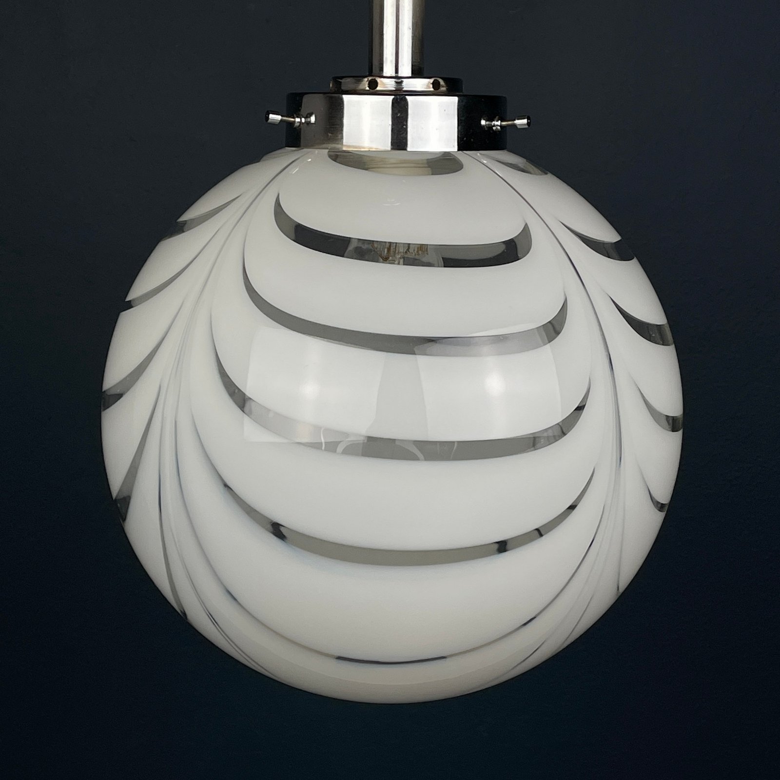 Murano glass pendant lamp Italy 1960s Mid-century modern Retro lighting
