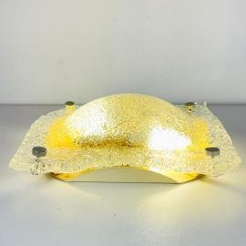 Vintage murano wall lamp, Italy 1970s MCM murano sconce