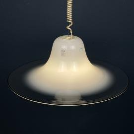 Cinea murano pendant lamp by Giusto Toso for Leucos Italy 1970s