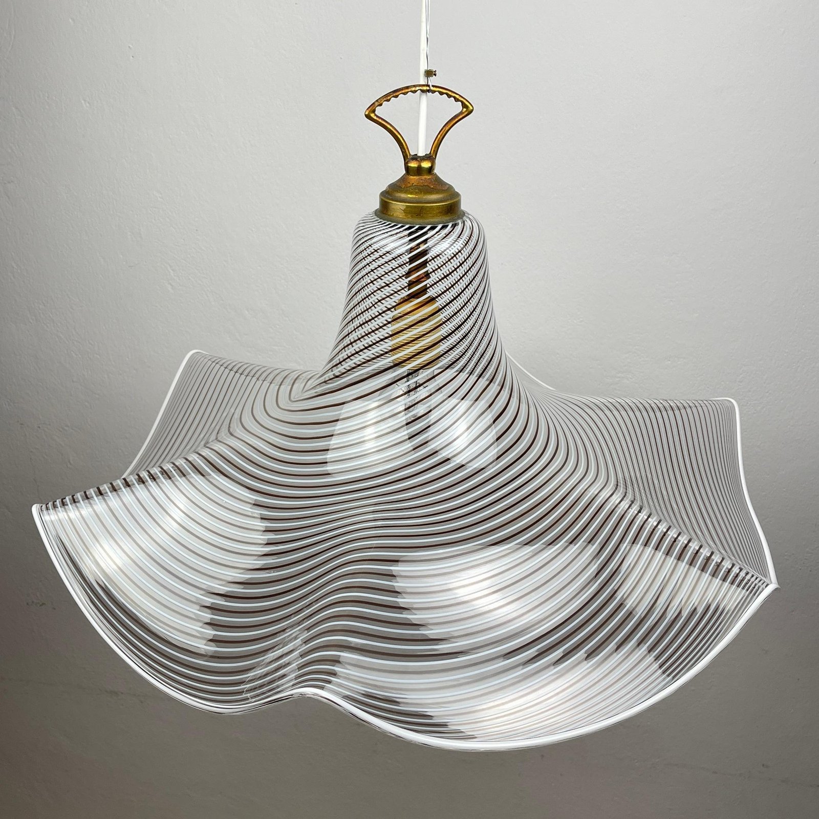 Murano glass pendant lamp Italy '70s Mid-century modern lighting