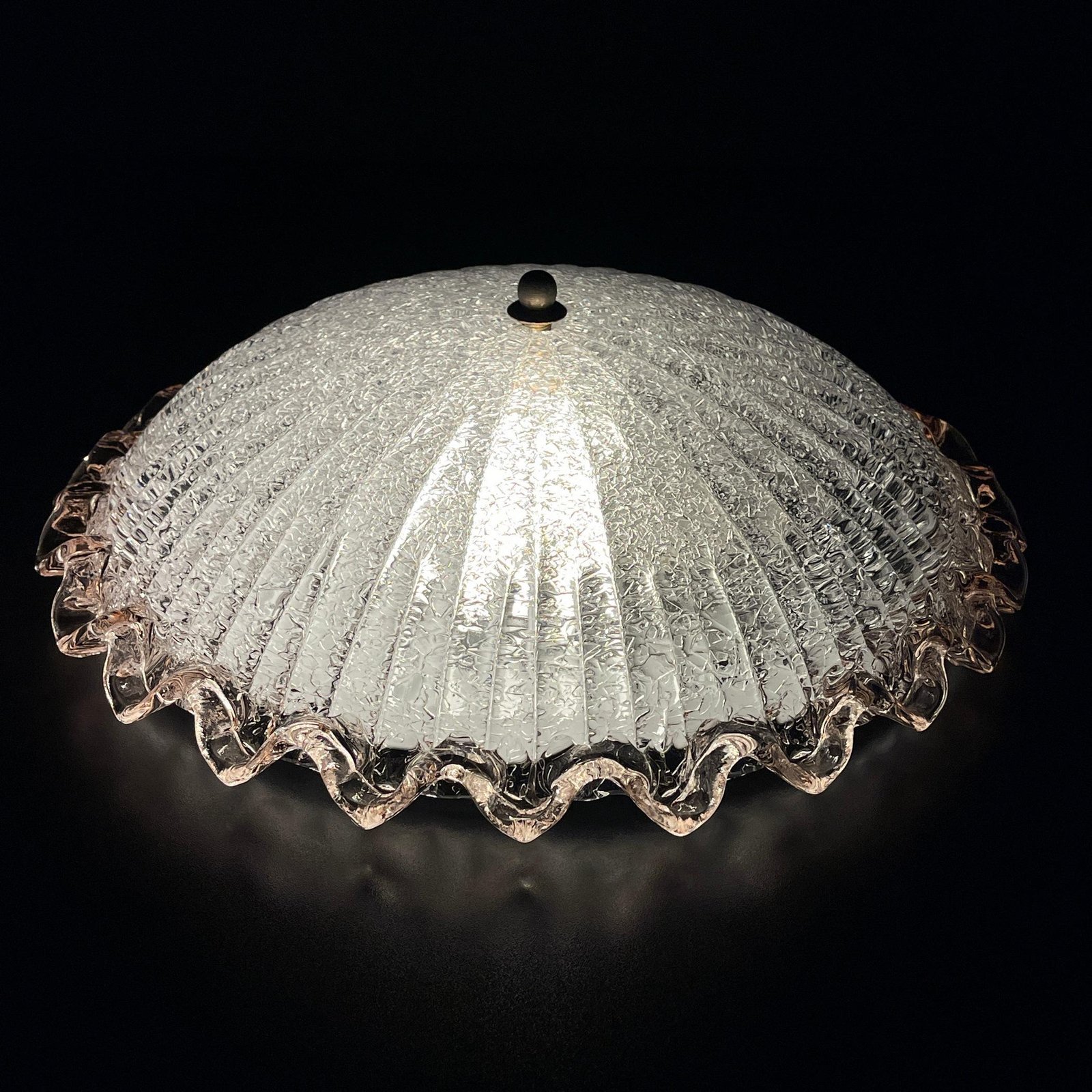 Vintage murano ceiling lamp Italy 1980s