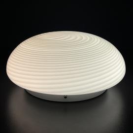 Classic swirl murano glass ceiling or wall lamp Italy 1970s Retro home decor