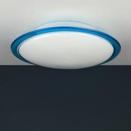 Vintage murano glass ceiling or wall lamp Italy 1980s Mid-century modern design