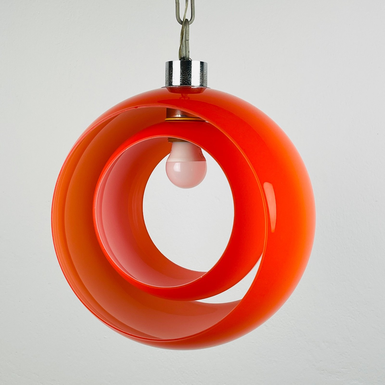 Carlo Nason murano pendant lamp Eclisse, Italy 1960s