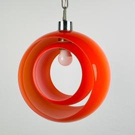 Carlo Nason murano pendant lamp Eclisse, Italy 1960s