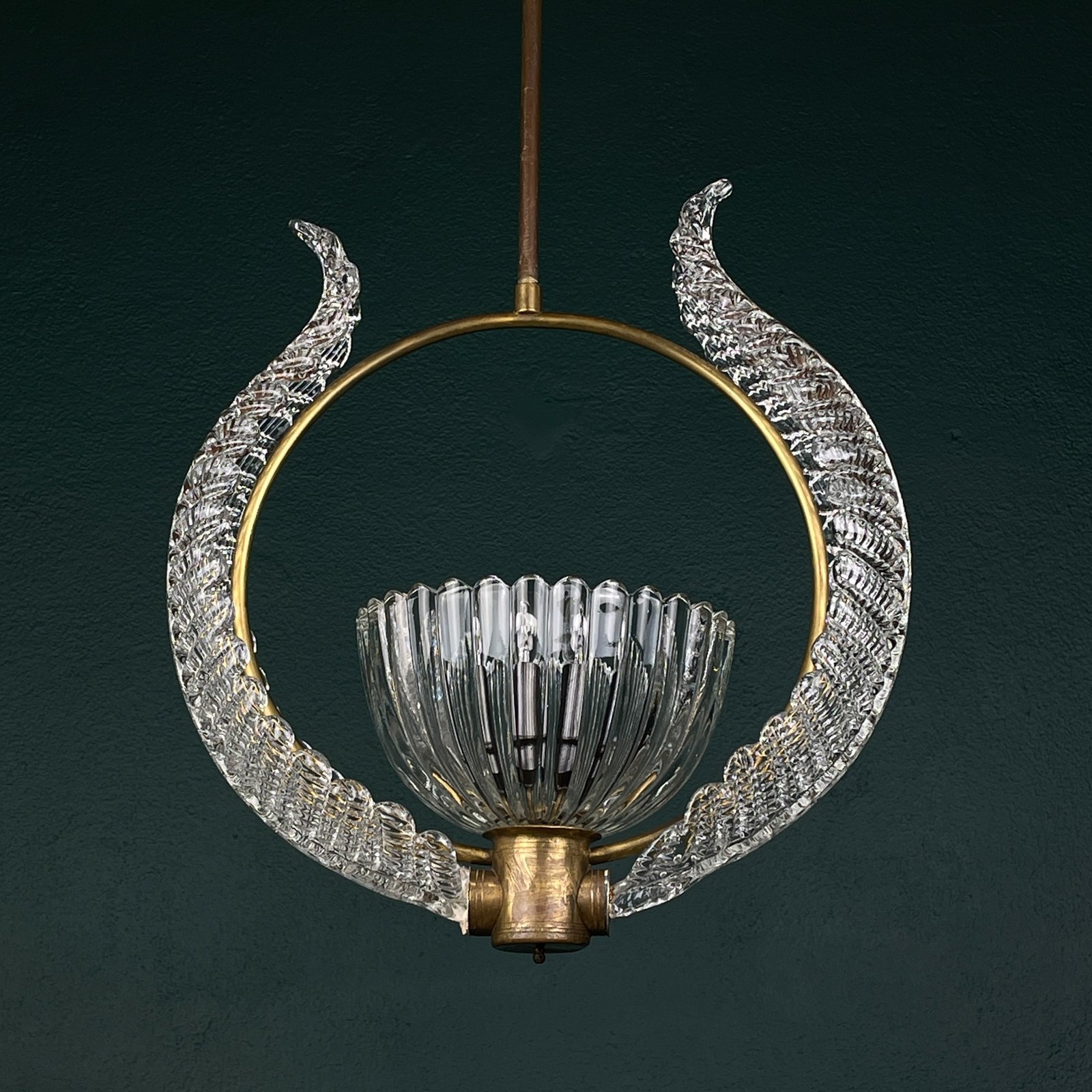 Murano chandelier by Ercole Barovier Barovier & Toso, Italy 1950s