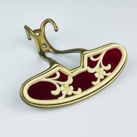 Vintage brass coat hook by Cosma, Italy, 1950s