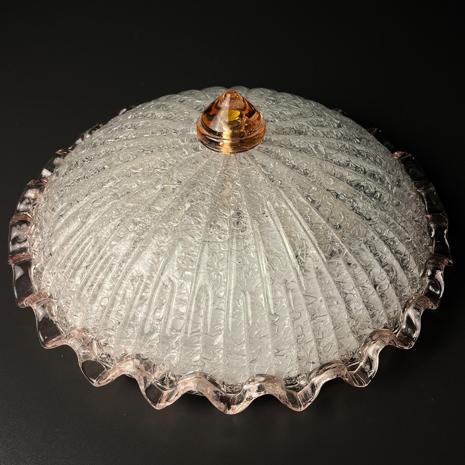 Original murano glass ceiling lamp, Italy 1990s