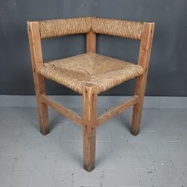 Vintage english corner chair Italy 1950s Farmhouse Cottage Decor