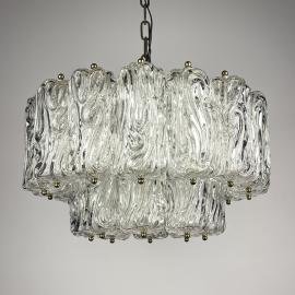 Vintage Murano chandelier by Barovier & Toso, Italy, 1950s