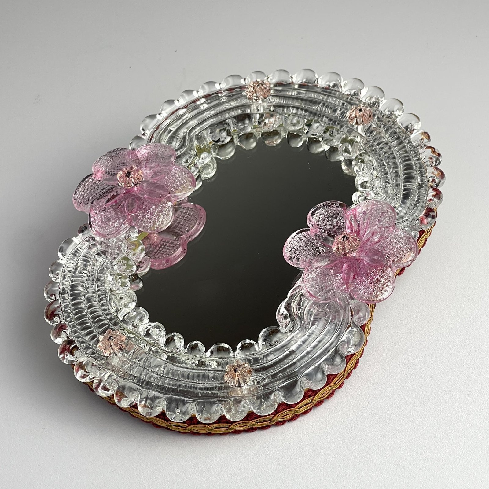 Original Small Murano glass mirror, Italy 1950s