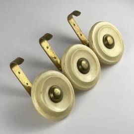 Vintage brass and bakelite hanger Art Deco, Italy, 1950s