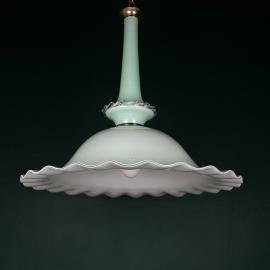 Vintage Murano glass pendant lamp by Venini, Italy 1970s
