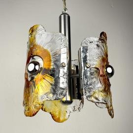 Mid-century Murano glass chandelier by AV Mazzega, Italy 1970s
