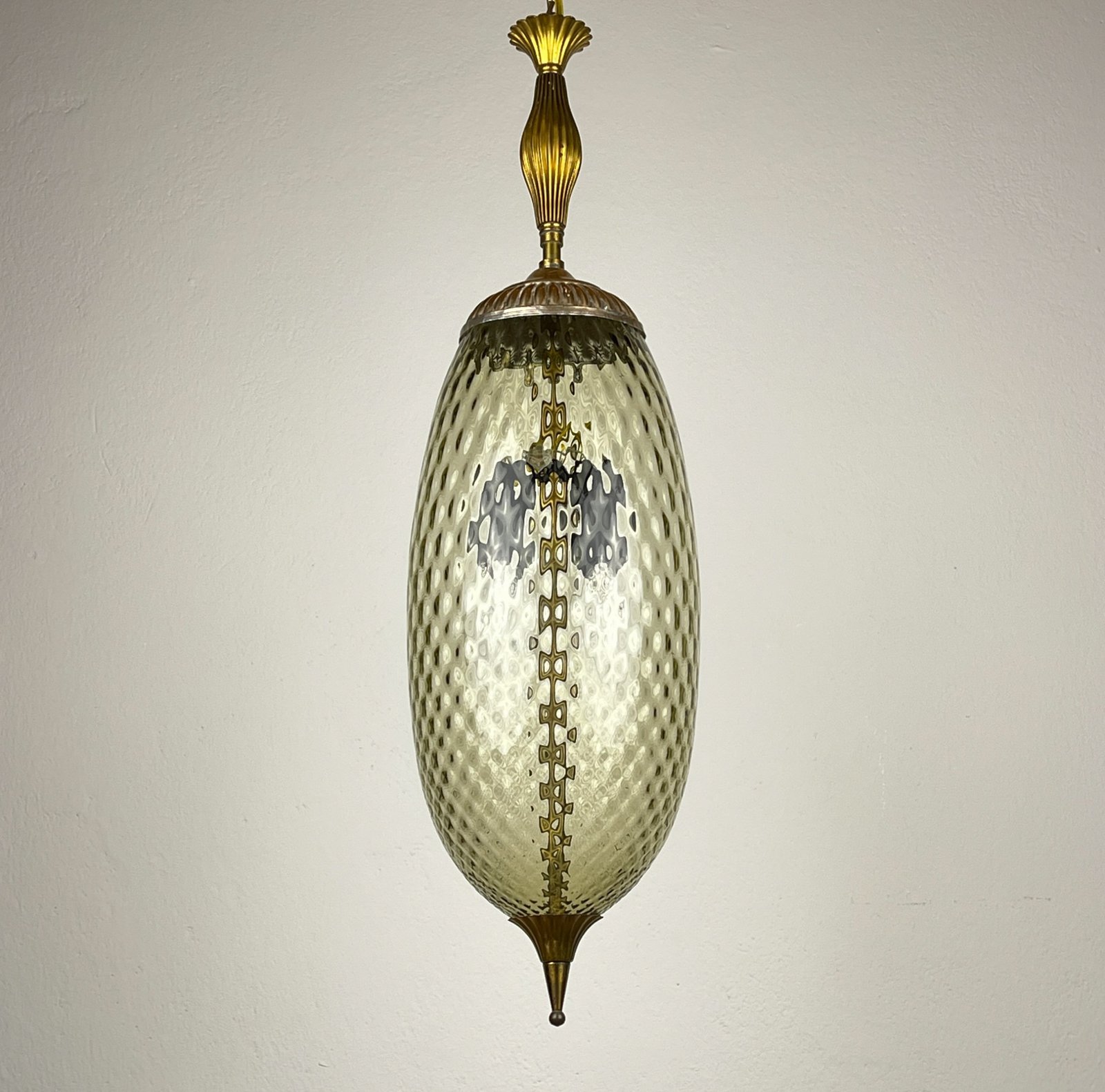 Vintage murano pendant lamp, Italy, 1950s