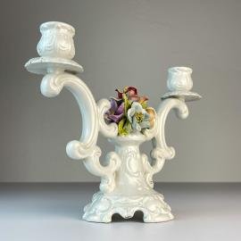 Vintage ceramic candleholder by Bassano, Italy, 1970s