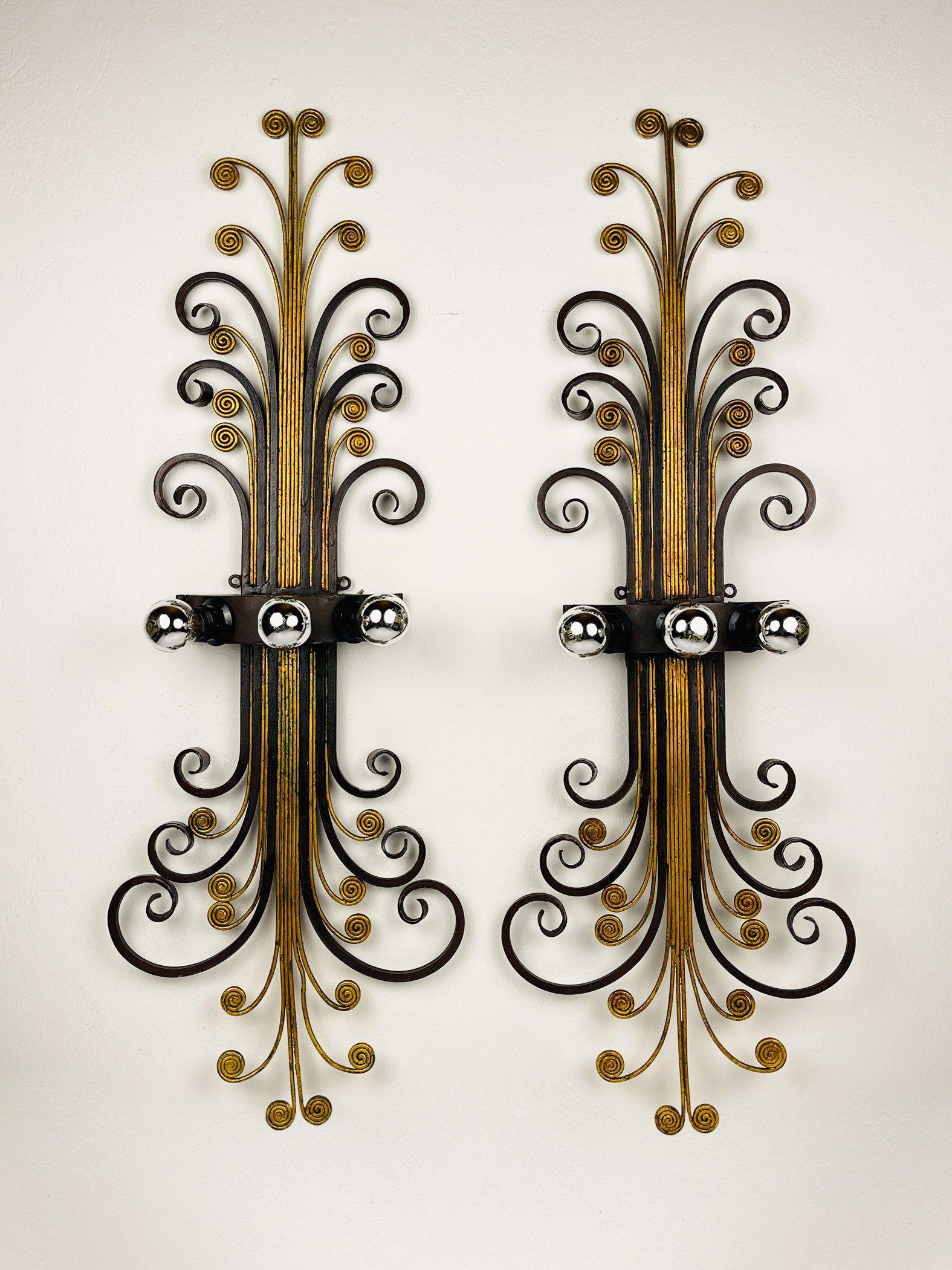 Large Wall Lights by Banci Firenze, Italy, 1960s, Set of 2