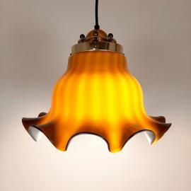 Vintage Pendant Lamp Petticoat by Peill & Putzler, Germany, 1970s