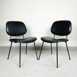 1 of 2 Mid-century chair from Olivetti Arredamenti Metallici Italy 1960s Retro home office vintage desk chair