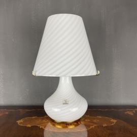XL Murano Vetri swirl mushroom table lamp Italy 1970s
